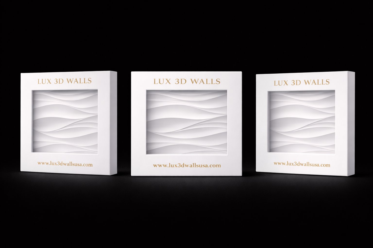 Lux 3D Walls signature sample packaging